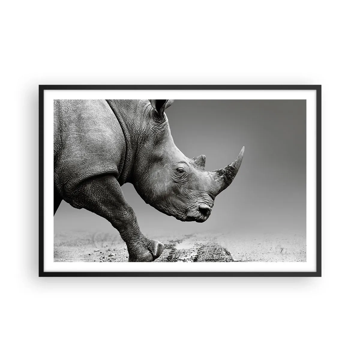 Poster in einem schwarzem Rahmen - Unaufhaltsame Stärke - 91x61 cm