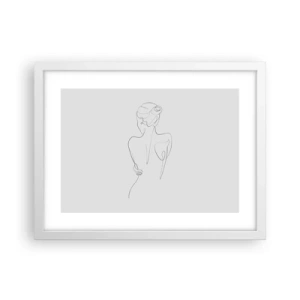 Poster in einem weißen Rahmen - Körpermusik - 40x30 cm