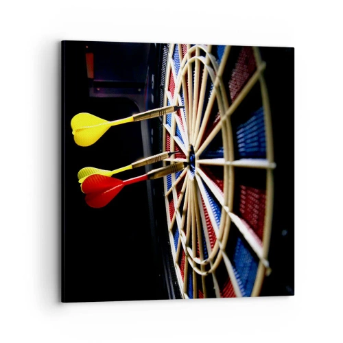 Bild auf Leinwand - Leinwandbild - Auf den Punkt gebracht - 70x70 cm