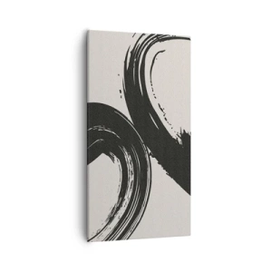 Bild auf Leinwand - Leinwandbild - Ausladend und kreisförmig - 55x100 cm