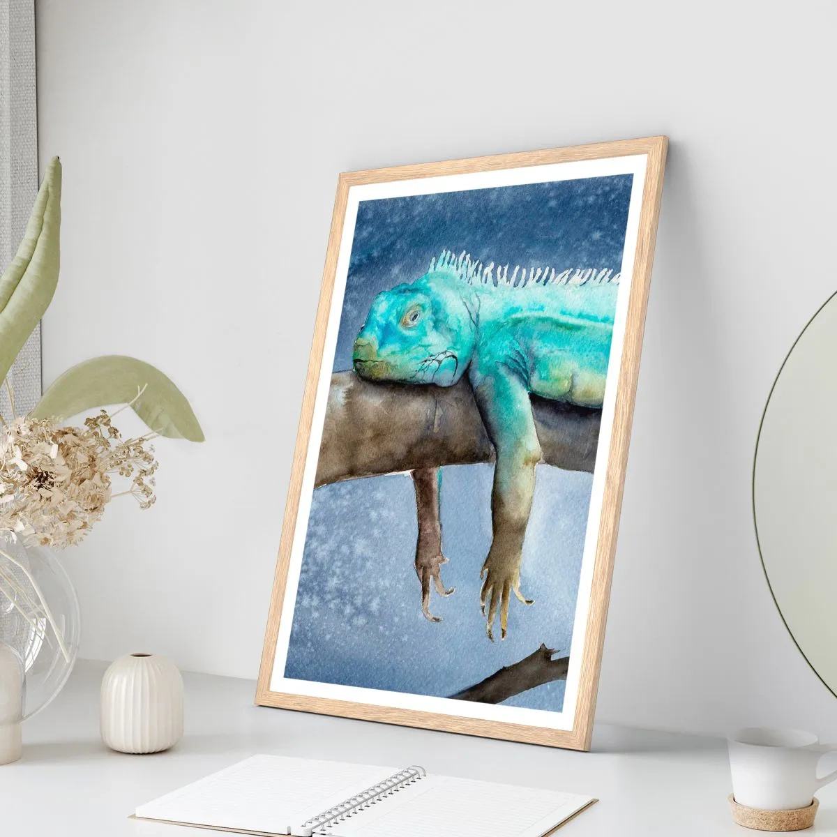 Poster in einem Rahmen aus heller Eiche - Es ist gut! - 61x91 cm
