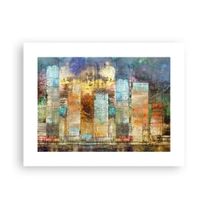 Poster - Sonnige Metropole - 40x30 cm