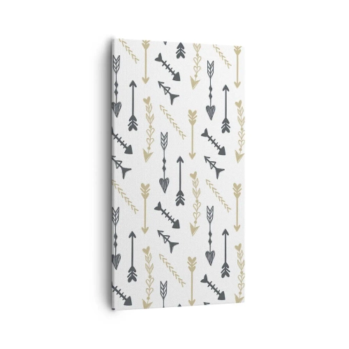 Bild auf Leinwand - Leinwandbild - Der Traum des Bogenschützen - 55x100 cm