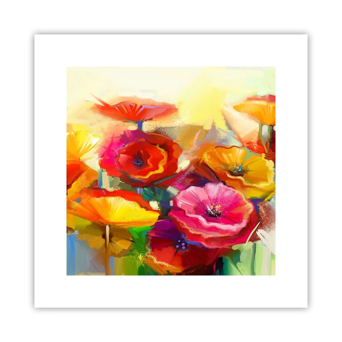 Poster - Nicht nur rot - 30x30 cm