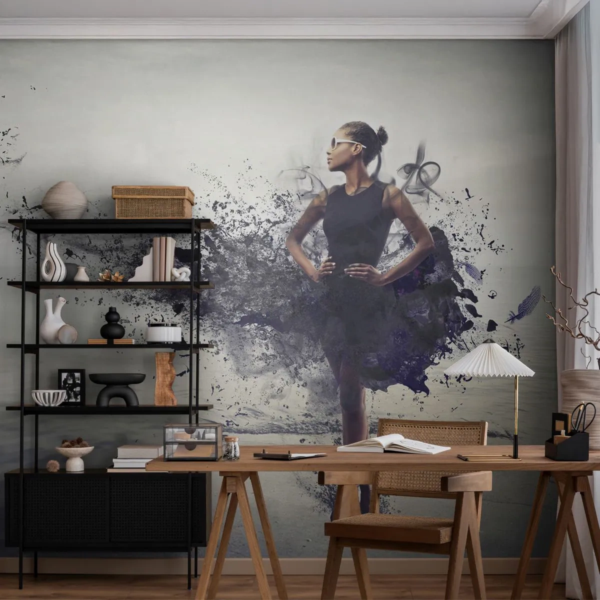 Fototapete Premium Canvas - Afrikanische Venus - Frau, Abstraktion, Modell - 250x175 cm