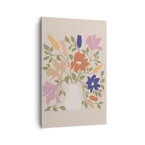 Bild auf Leinwand - Leinwandbild - Zartes Bouquet - 80x120 cm