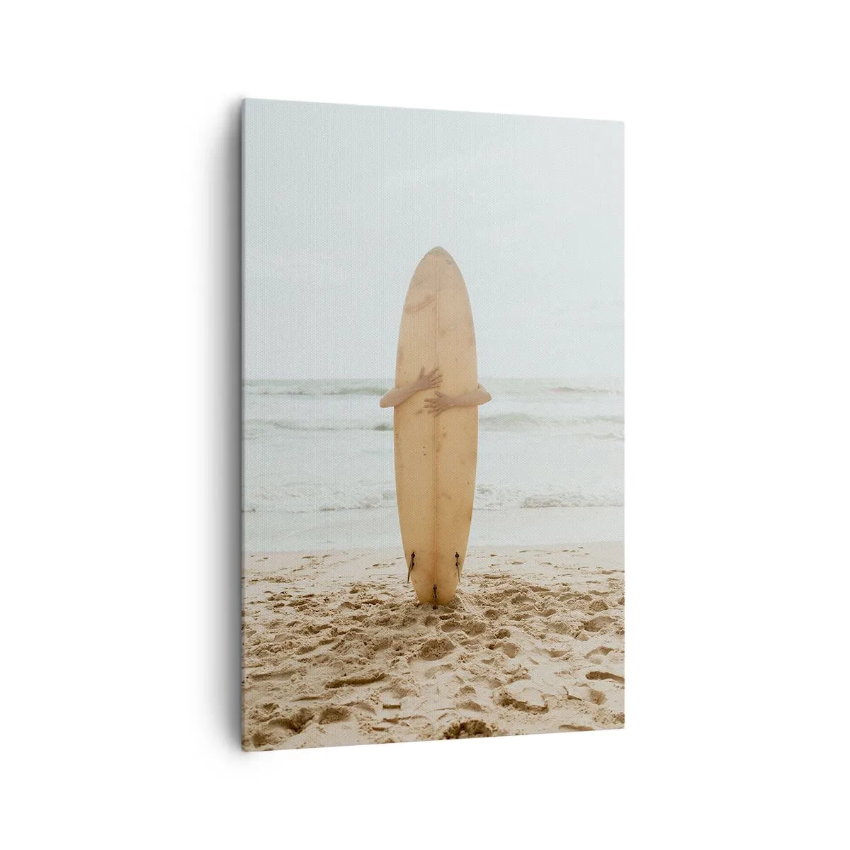 Bild auf Leinwand - Leinwandbild - Aus Liebe zu Wellen - 80x120 cm