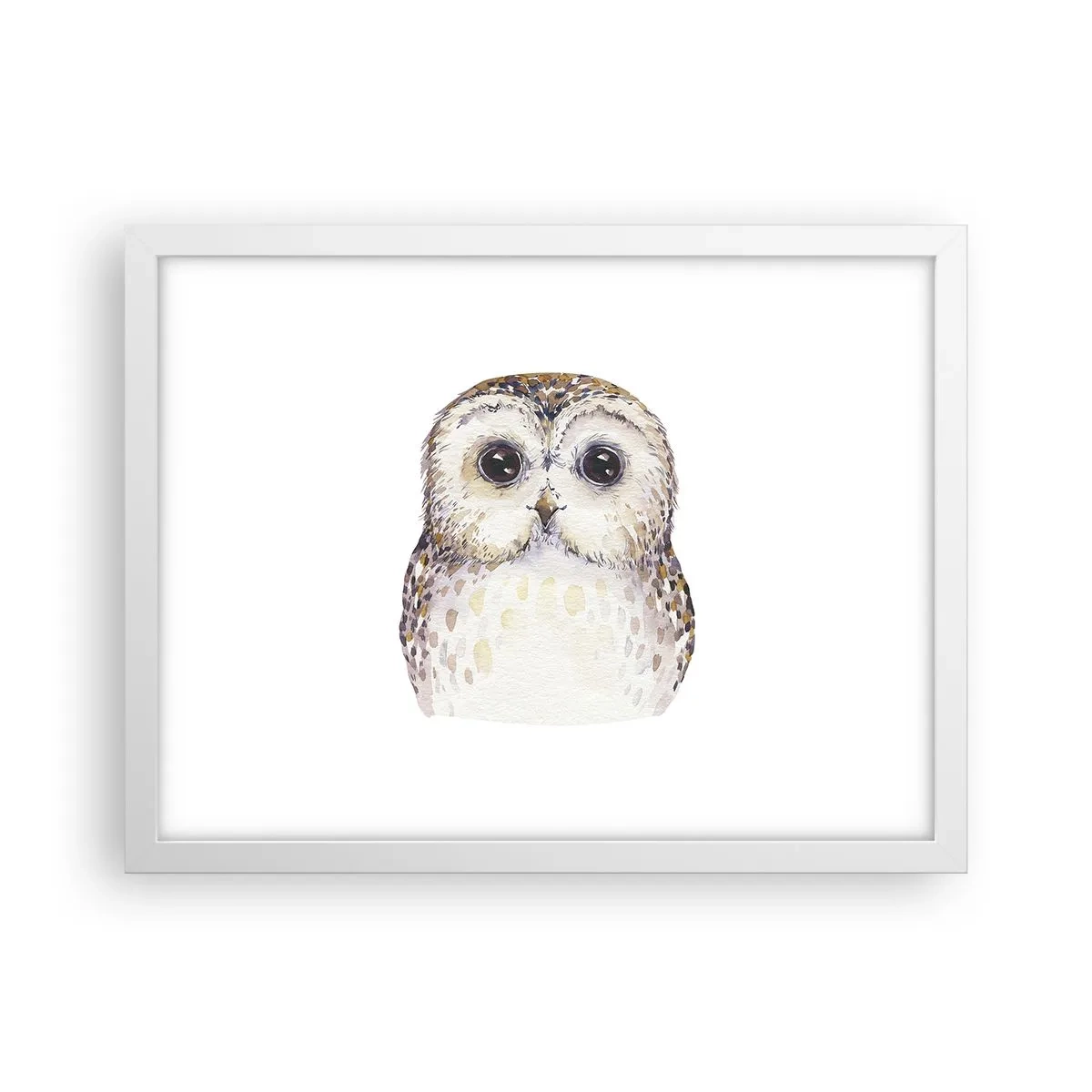 Poster in einem weißen Rahmen - Schau mir in die Augen - 40x30 cm