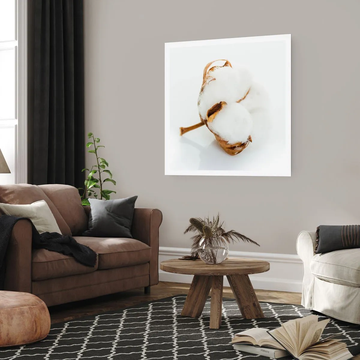 Poster - Von Natur aus weich - 60x60 cm