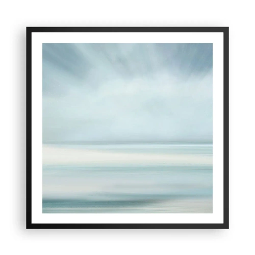 Poster in einem schwarzem Rahmen - Frieden bis zum Horizont - 60x60 cm