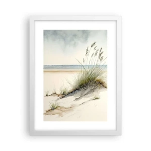 Poster in einem weißen Rahmen - Vom Wind verwöhnt - 30x40 cm