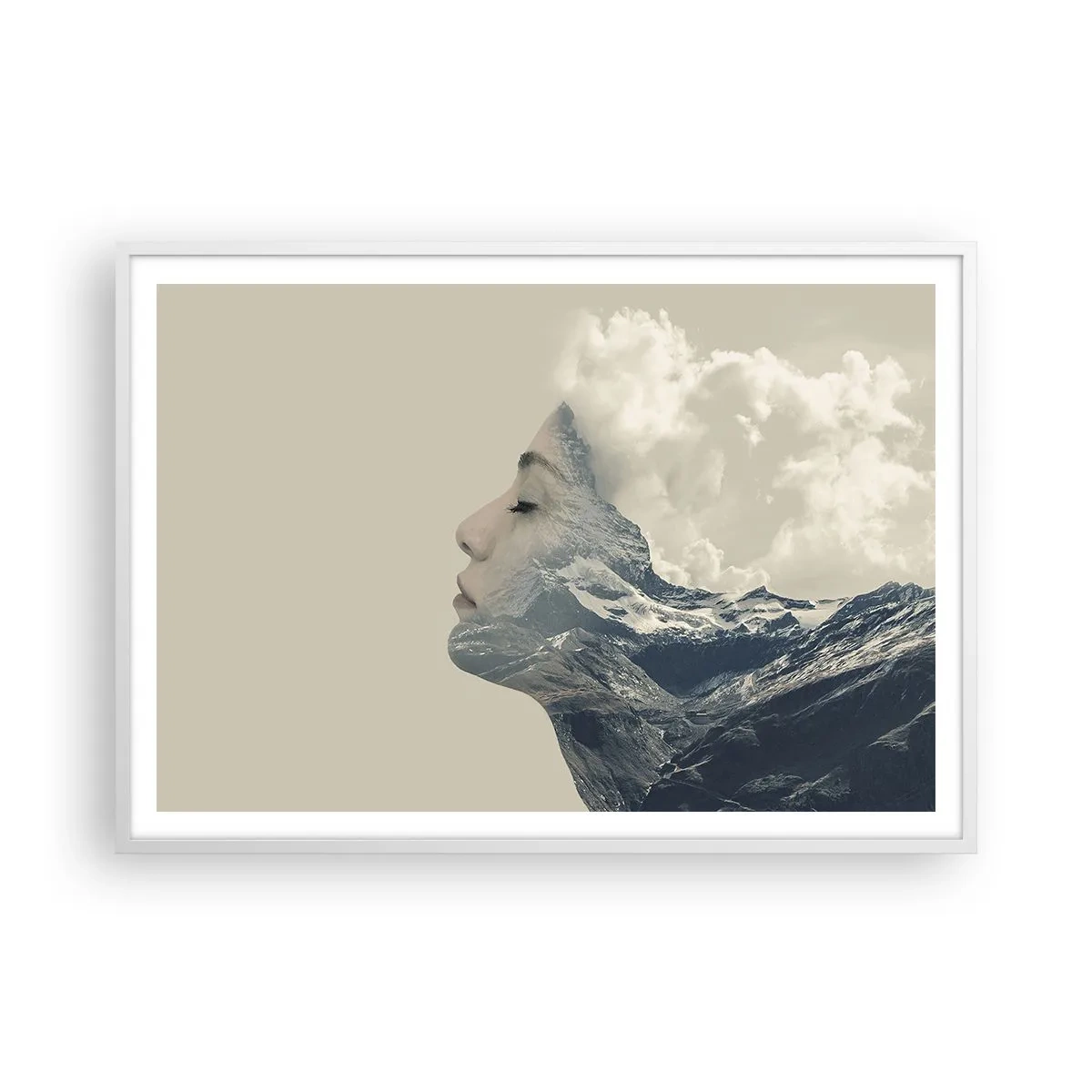 Poster in einem weißen Rahmen - Die Schönheit der Elemente der Natur - 100x70 cm