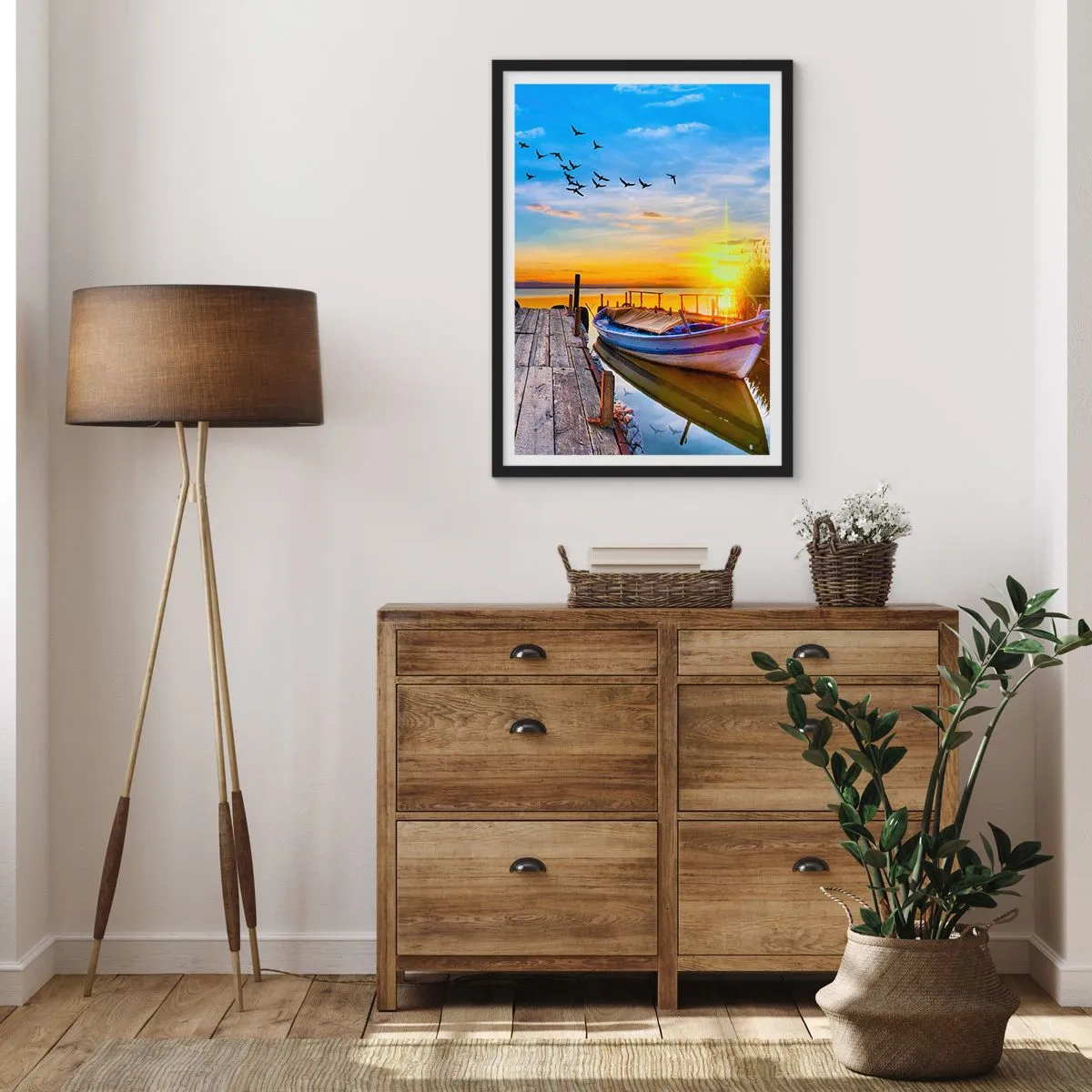 Poster in einem schwarzem Rahmen - Bis morgen - 70x100 cm