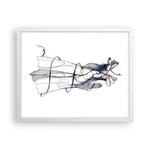 Poster in einem weißen Rahmen - Touch-Studie - 50x40 cm