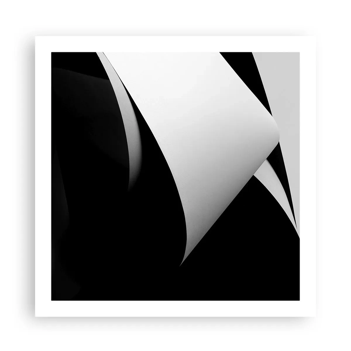 Poster - Lichtflächen aus der Schattentiefe - 60x60 cm