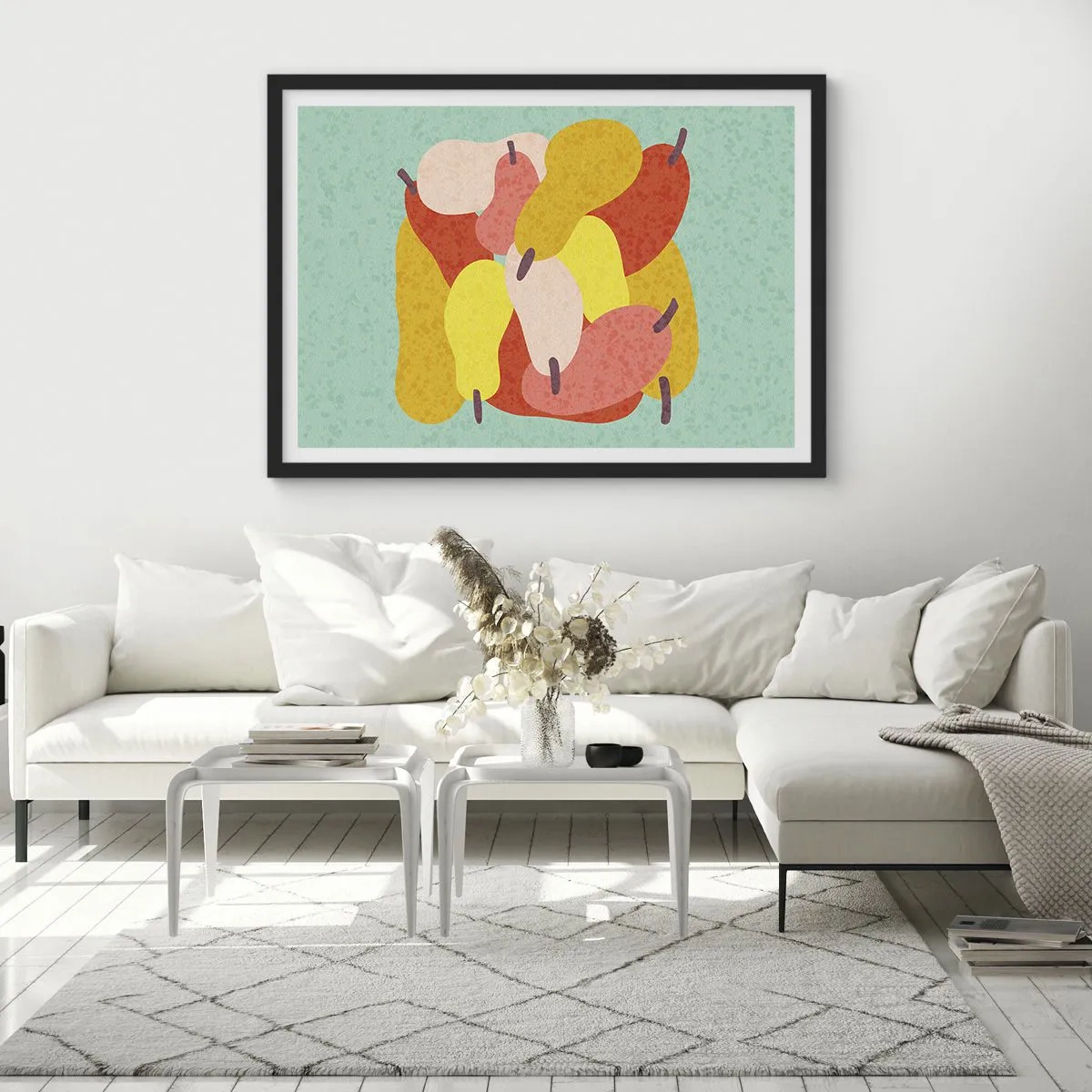 Poster in einem schwarzem Rahmen - Probieren Sie die Sommersonne - 91x61 cm