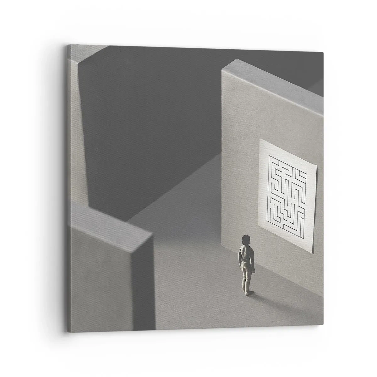 Bild auf Leinwand - Leinwandbild - Aber wo bin ich? - 70x70 cm