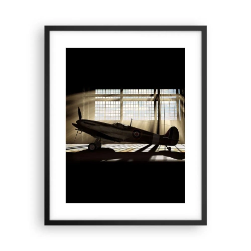 Poster in einem schwarzem Rahmen - Die Ruhe eines Kriegers - 40x50 cm