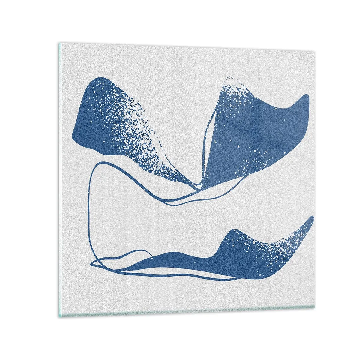 Glasbild - Bild auf glas - Geflügelte Abstraktion - 30x30 cm