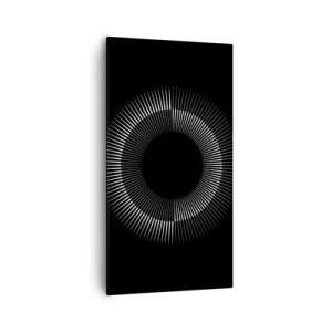 Bild auf Leinwand - Leinwandbild - Schwarze Sonne - 55x100 cm