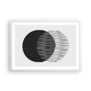 Poster in einem weißen Rahmen - Sein Alter Ego - 70x50 cm