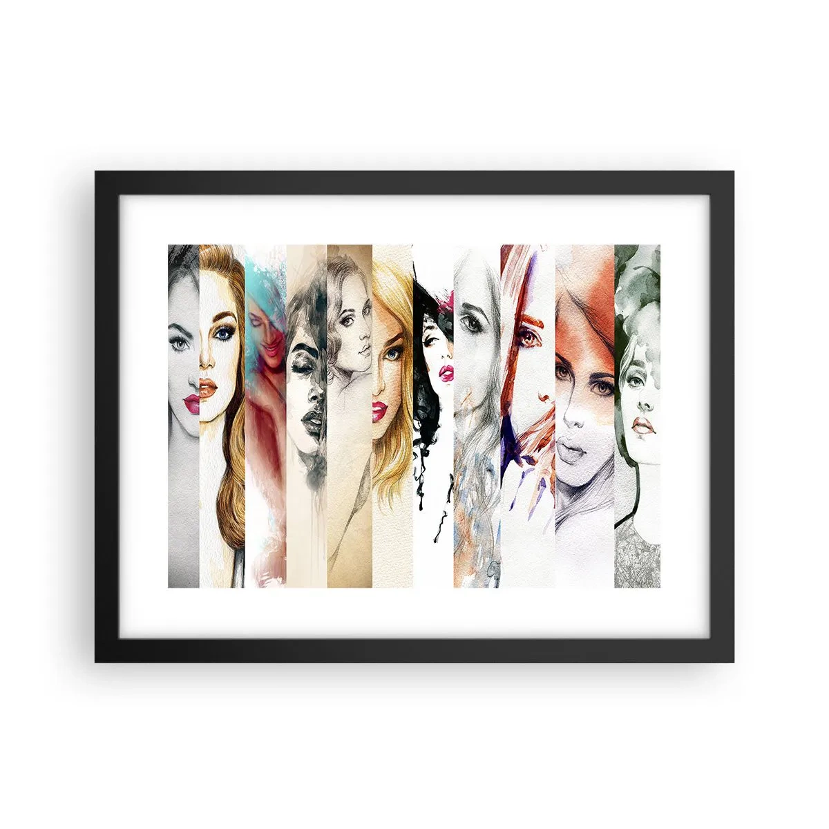 Poster in einem schwarzem Rahmen - Und es ist immer DU - 40x30 cm