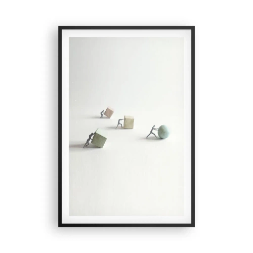 Poster in einem schwarzem Rahmen - Pures Leben - 61x91 cm