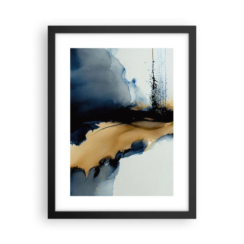 Poster in einem schwarzem Rahmen - Hinter dem Vorhang - 30x40 cm