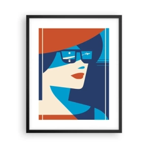 Poster in einem schwarzem Rahmen - Urlaubsreise - 40x50 cm