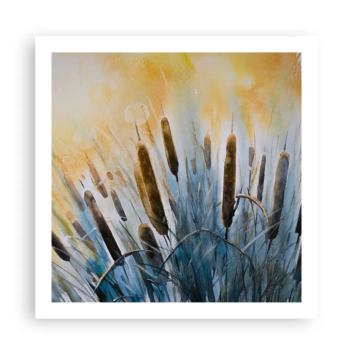 Poster - Die Kälte des Wassers, die Hitze der Sonne - 60x60 cm