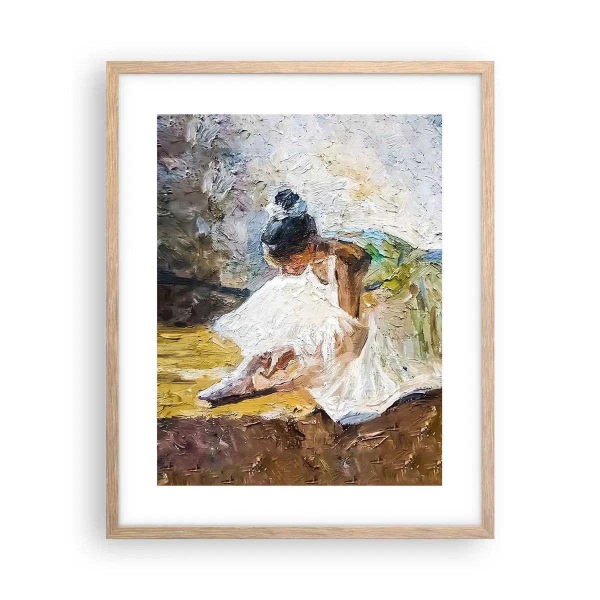 Poster in einem Rahmen aus heller Eiche - Aus einem Gemälde von Degas - 40x50 cm