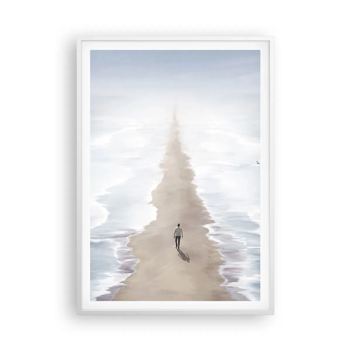 Poster in einem weißen Rahmen - Glänzende Zukunft - 70x100 cm