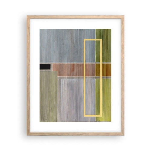 Poster in einem Rahmen aus heller Eiche - Einfach und ruhig - 40x50 cm