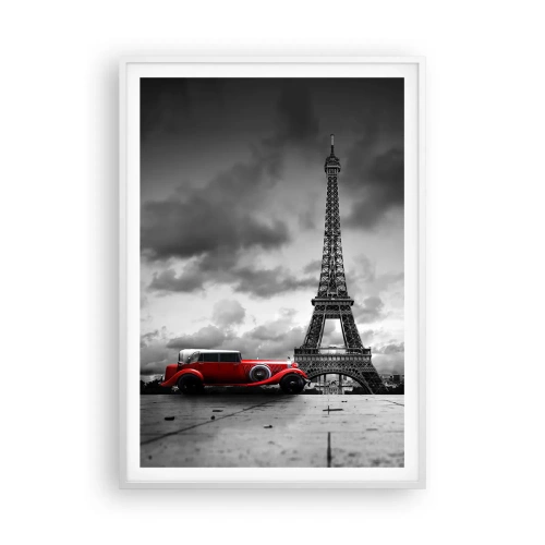 Poster in einem weißen Rahmen - Vor nicht allzu langer Zeit in Paris - 70x100 cm