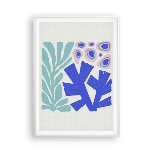 Poster in einem weißen Rahmen - Unterwassergarten - 70x100 cm