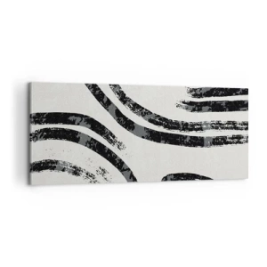 Bild auf Leinwand - Leinwandbild - Bei Hälfte angehalten - 100x40 cm