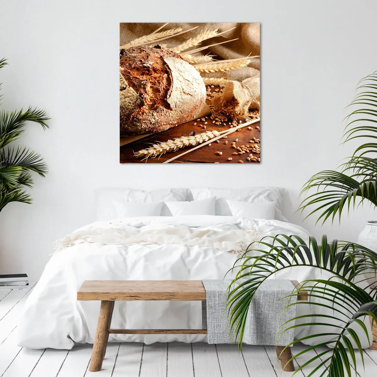 Bild auf Leinwand - Leinwandbild - Appetitanregend, duftend, knackig - 40x40 cm