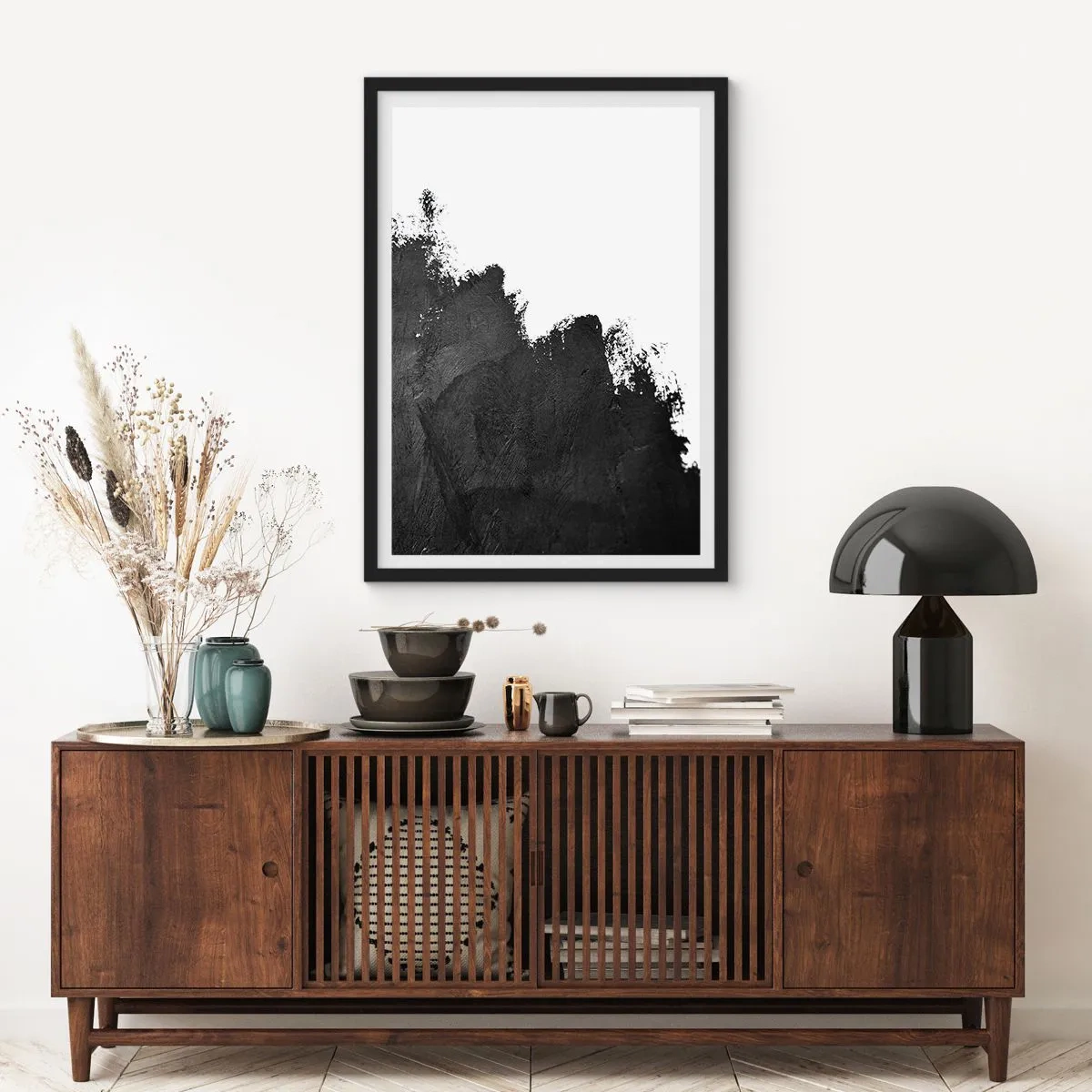 Poster in einem schwarzem Rahmen - Elemente: Erde - 30x40 cm