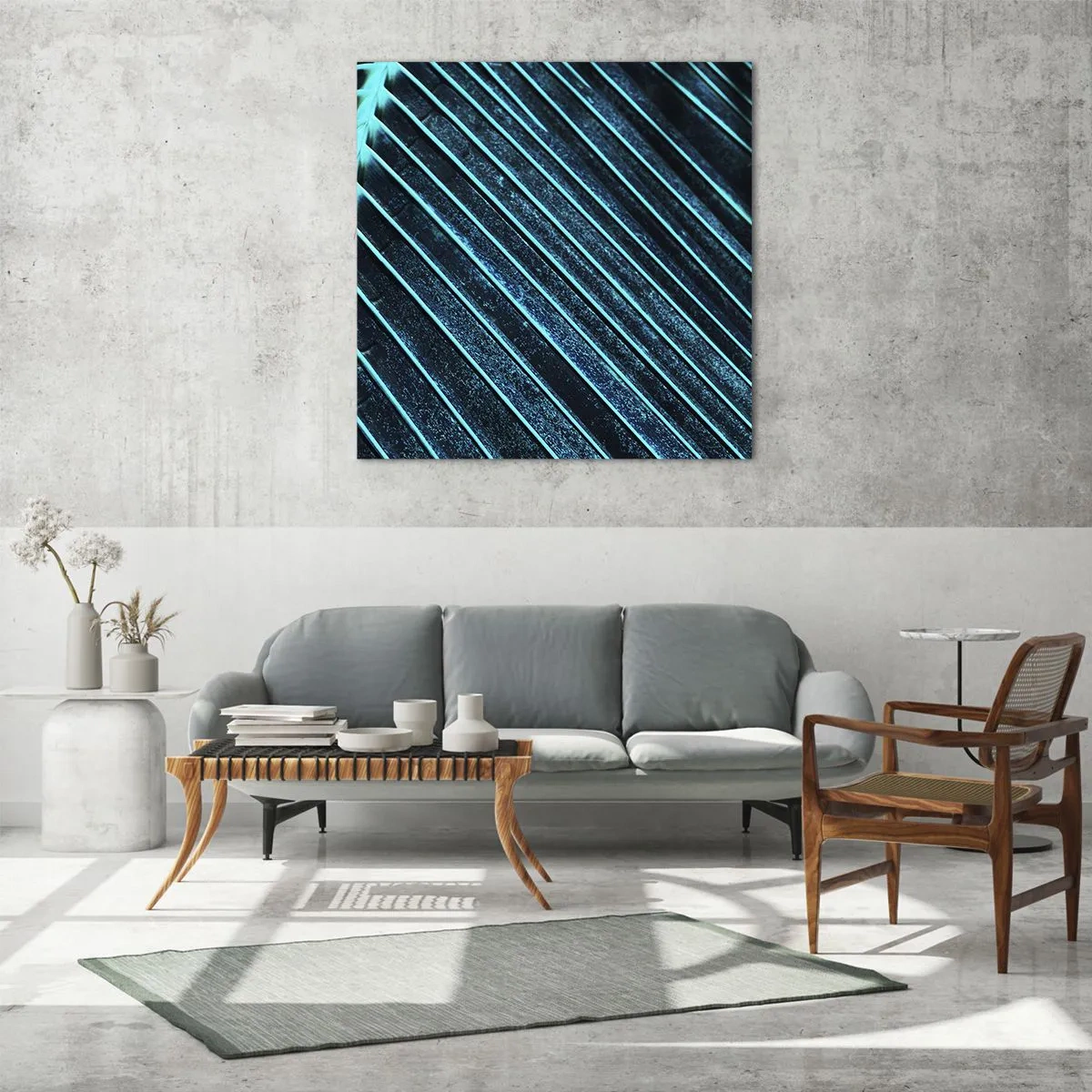 Glasbild - Bild auf glas - Grüne Textur - 30x30 cm