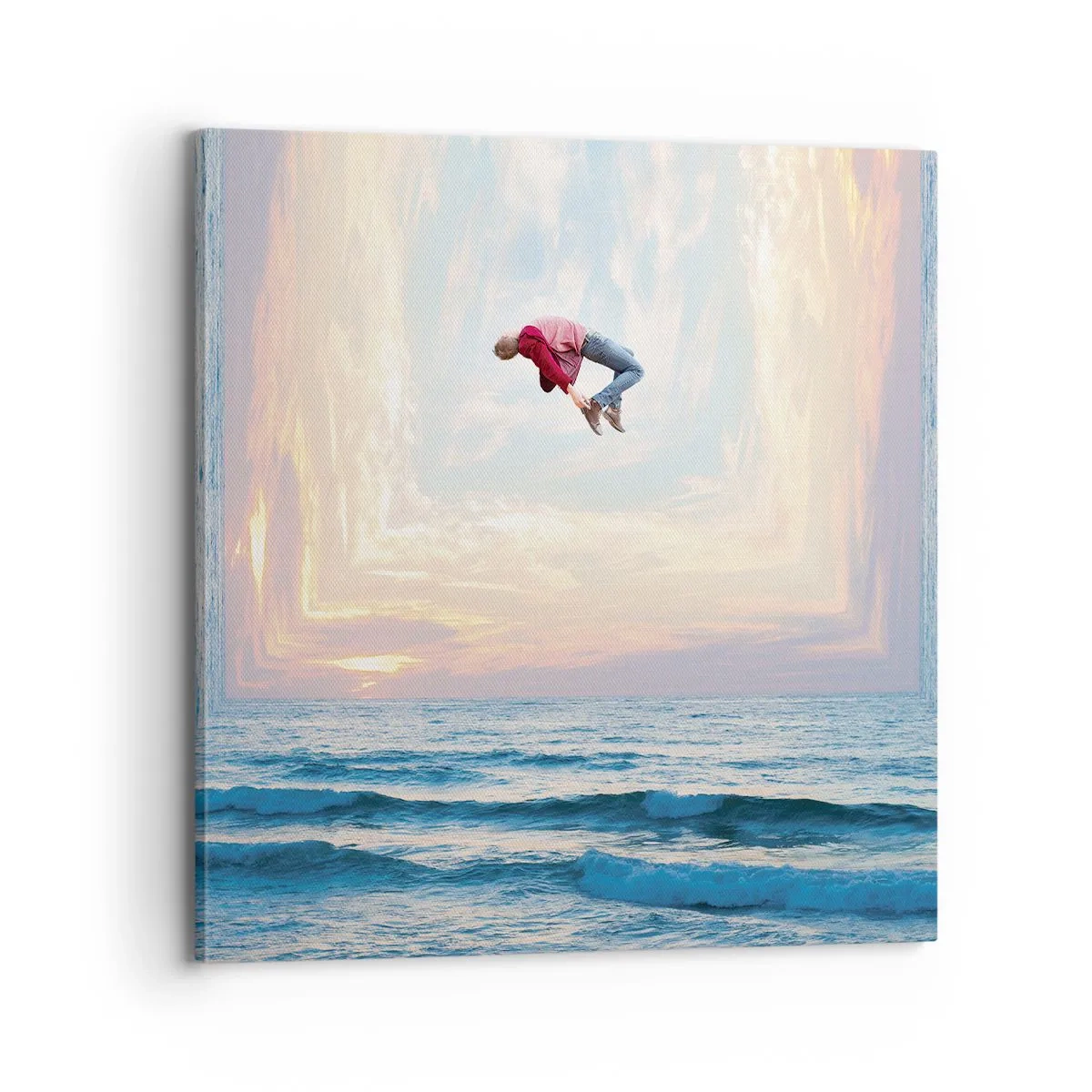 Bild auf Leinwand - Leinwandbild - In eine andere Dimension - 70x70 cm