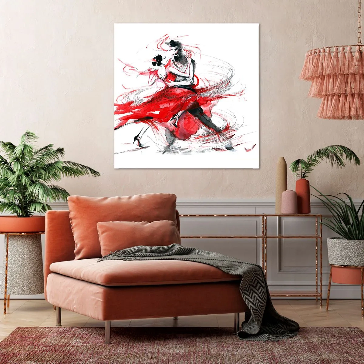 Bild auf Leinwand - Leinwandbild - Tango – der Rhythmus der Leidenschaft - 70x70 cm