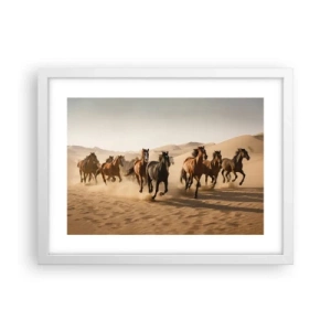 Poster in einem weißen Rahmen - Frei wie der Wind - 40x30 cm
