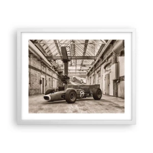 Poster in einem weißen Rahmen - Die Siegerruhe - 50x40 cm