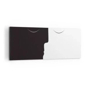 Bild auf Leinwand - Leinwandbild - Einheit der Gegensätze - 100x40 cm