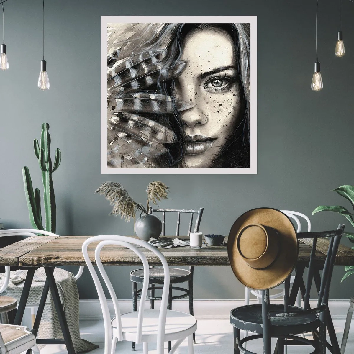Poster - Wilde Schönheit - 60x60 cm