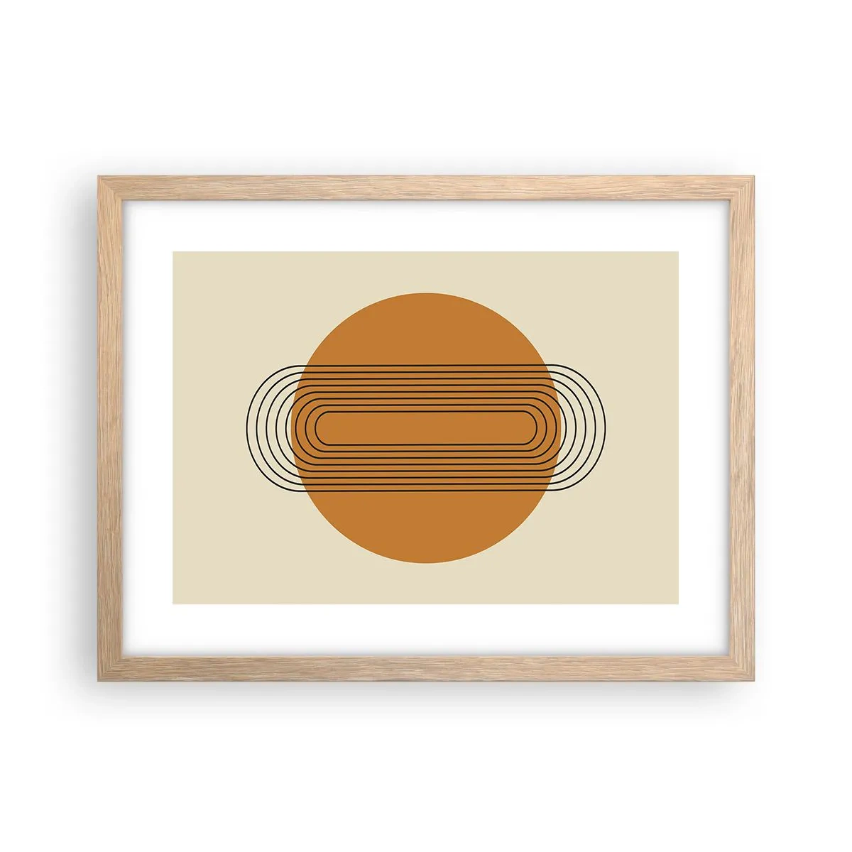 Poster in einem Rahmen aus heller Eiche - Perfekter Plan - 40x30 cm