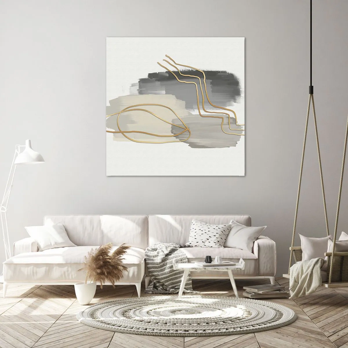 Bild auf Leinwand - Leinwandbild - Dauer und Bewegung - 70x70 cm