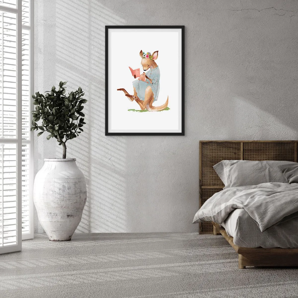 Poster in einem schwarzem Rahmen - Lies mir vor Mama - 30x40 cm