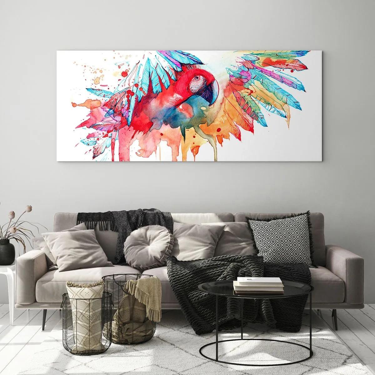 Glasbild - Bild auf glas - . - 90x30 cm