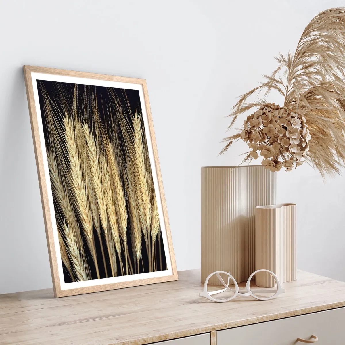 Poster in einem Rahmen aus heller Eiche - Rustikale Magie - 30x40 cm